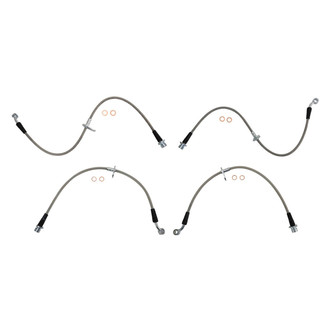 TRQ® - Front and Rear Brake Hydraulic Hose Kit