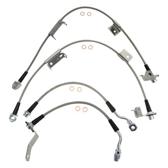 TRQ® - Front and Rear Brake Hydraulic Hose Kit