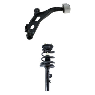 TRQ® - Front Driver Side Strut and Control Arm Kit