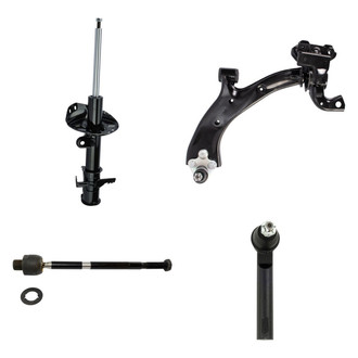 TRQ® - Front Driver Side Strut with Control Arm and Tie Rod End Kit