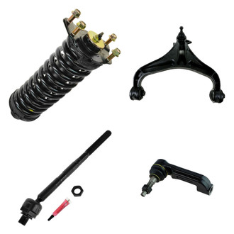 TRQ® - Front Shock Absorber with Control Arm and Tie Rod End Kit
