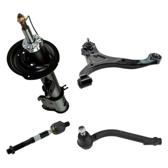 TRQ® - Front Driver Side Strut with Control Arm and Tie Rod End Kit