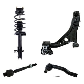 TRQ® - Front Driver Side Complete Strut Assembly with Control Arm and Tie Rod End Kit
