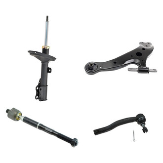 TRQ® - Front Driver Side Strut with Control Arm and Tie Rod End Kit