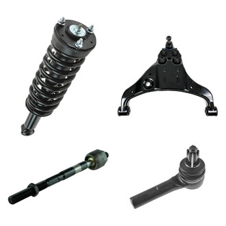 TRQ® - Front Driver Side Complete Strut Assembly with Control Arm and Tie Rod End Kit