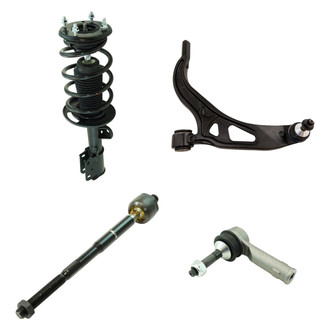 TRQ® - Front Driver Side Complete Strut Assembly with Control Arm and Tie Rod End Kit