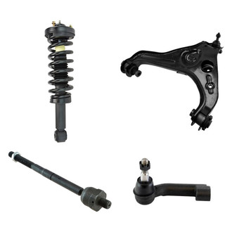 TRQ® - Front Driver Side Complete Strut Assembly with Control Arm and Tie Rod End Kit