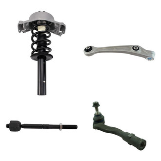 TRQ® - Front Driver Side Strut with Control Arm and Tie Rod End Kit