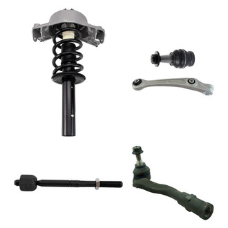 TRQ® - Front Driver Side Strut with Control Arm and Tie Rod End Kit