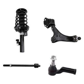 TRQ® - Front Driver Side Strut with Control Arm and Tie Rod End Kit