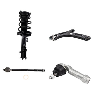 TRQ® - Front Driver Side Strut with Control Arm and Tie Rod End Kit