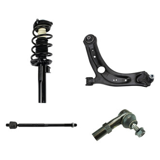 TRQ® - Front Driver Side Strut with Control Arm and Tie Rod End Kit