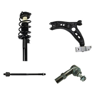 TRQ® - Front Driver Side Strut with Control Arm and Tie Rod End Kit