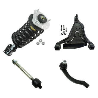TRQ® - Front Driver Side Complete Strut Assembly with Control Arm and Tie Rod End Kit