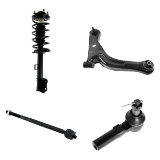 TRQ® - Front Passenger Side Complete Strut Assembly with Control Arm and Tie Rod End Kit