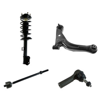 TRQ® - Front Passenger Side Complete Strut Assembly with Control Arm and Tie Rod End Kit