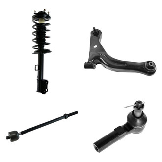 TRQ® - Front Passenger Side Complete Strut Assembly with Control Arm and Tie Rod End Kit