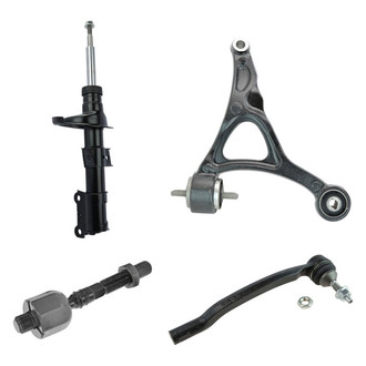 TRQ® - Front Passenger Side Strut with Control Arm and Tie Rod End Kit