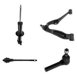 TRQ® - Front Passenger Side Shock Absorber with Control Arm and Tie Rod End Kit