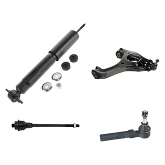 TRQ® - Front Passenger Side Shock Absorber with Control Arm and Tie Rod End Kit