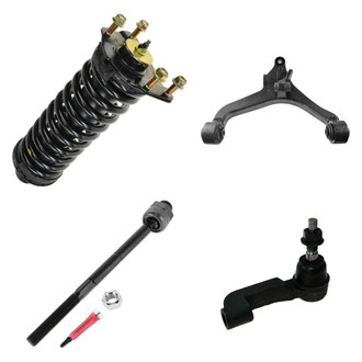 TRQ® - Front Passenger Side Complete Strut Assembly with Control Arm and Tie Rod End Kit