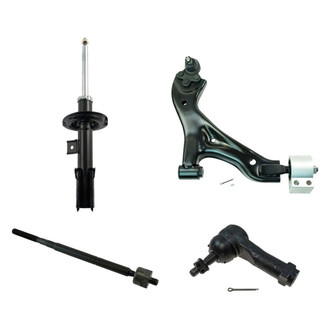 TRQ® - Front Passenger Side Strut with Control Arm and Tie Rod End Kit