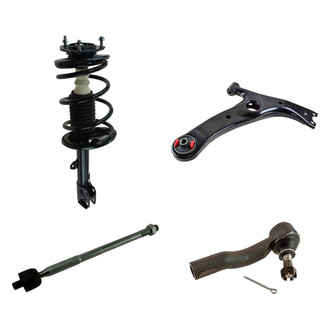 TRQ® BNDL-11302-00000431 - Front Passenger Side Complete Strut Assembly with Control Arm and Tie Rod End Kit