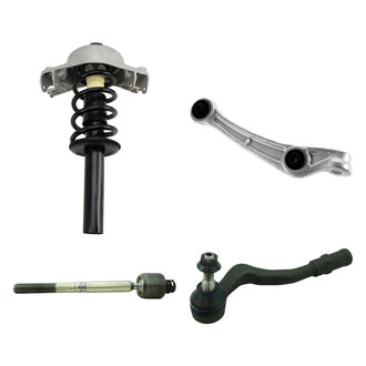 TRQ® - Front Passenger Side Strut with Control Arm and Tie Rod End Kit
