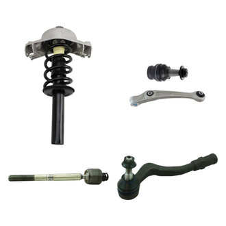 TRQ® - Front Passenger Side Strut with Control Arm and Tie Rod End Kit