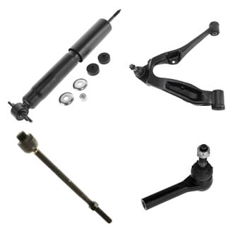 TRQ® - Front Passenger Side Shock Absorber with Control Arm and Tie Rod End Kit