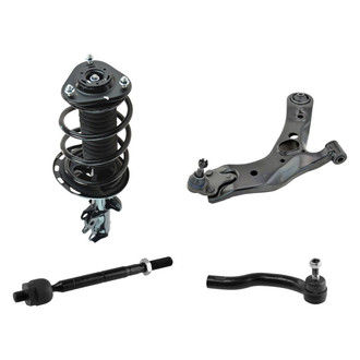 TRQ® BNDL-11302-00000571 - Front Passenger Side Complete Strut Assembly with Control Arm and Tie Rod End Kit