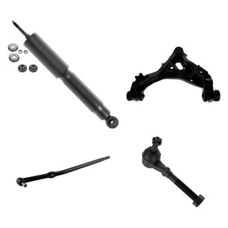 TRQ® - Front Passenger Side Shock Absorber with Control Arm and Tie Rod End Kit