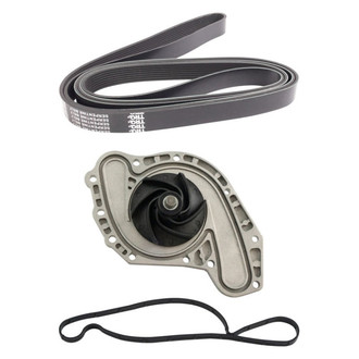TRQ® - Engine Water Pump and Serpentine Belt Kit