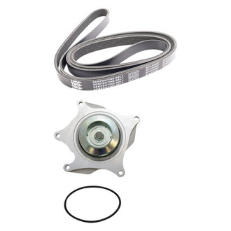 TRQ® - Engine Water Pump and Serpentine Belt Kit