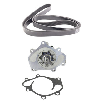 TRQ® - Engine Water Pump and Serpentine Belt Kit