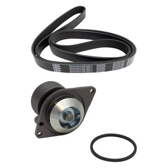 TRQ® - Engine Water Pump and Serpentine Belt Kit