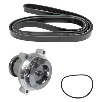 TRQ® - Engine Water Pump and Serpentine Belt Kit