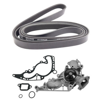 TRQ® - Engine Water Pump and Serpentine Belt Kit