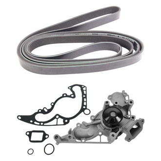 TRQ® - Engine Water Pump and Serpentine Belt Kit