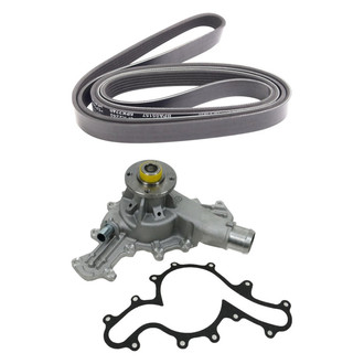 TRQ® - Engine Water Pump and Serpentine Belt Kit
