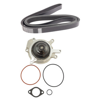 TRQ® - Engine Water Pump and Serpentine Belt Kit