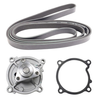 TRQ® - Engine Water Pump and Serpentine Belt Kit