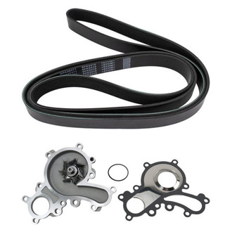 TRQ® - Engine Water Pump and Serpentine Belt Kit