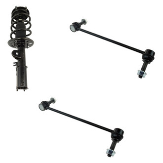 TRQ® - Front Driver Side Complete Strut Assembly and Stabilizer Bar Link Kit