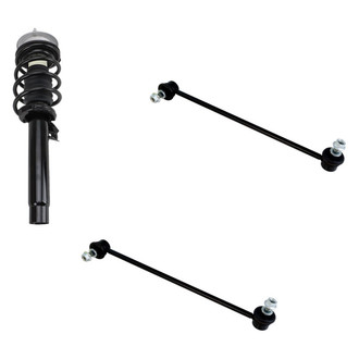 TRQ® - Front Driver Side Complete Strut Assembly and Stabilizer Bar Link Kit