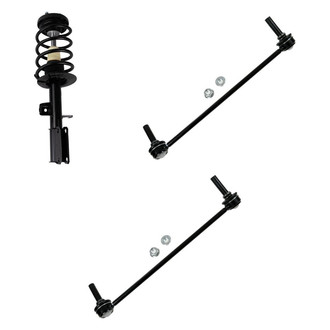TRQ® - Front Driver Side Complete Strut Assembly and Stabilizer Bar Link Kit