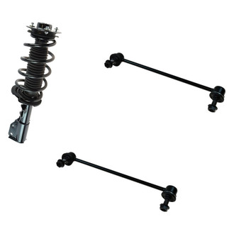 TRQ® - Front Driver Side Complete Strut Assembly and Stabilizer Bar Link Kit