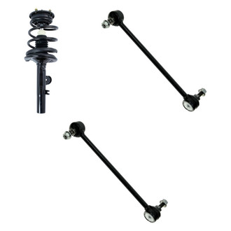 TRQ® - Front Driver Side Complete Strut Assembly and Stabilizer Bar Link Kit