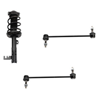 TRQ® - Front Driver Side Complete Strut Assembly and Stabilizer Bar Link Kit