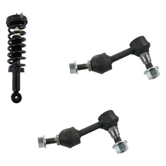 TRQ® - Front Driver Side Complete Strut Assembly and Stabilizer Bar Link Kit